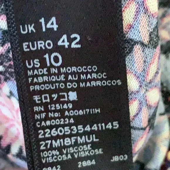 Top Shop colourful summer  flared skirt size 10. - Picture 6 of 8